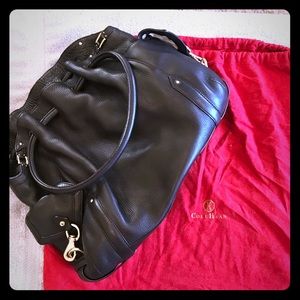large Cole Haan Chocolate leather tote
